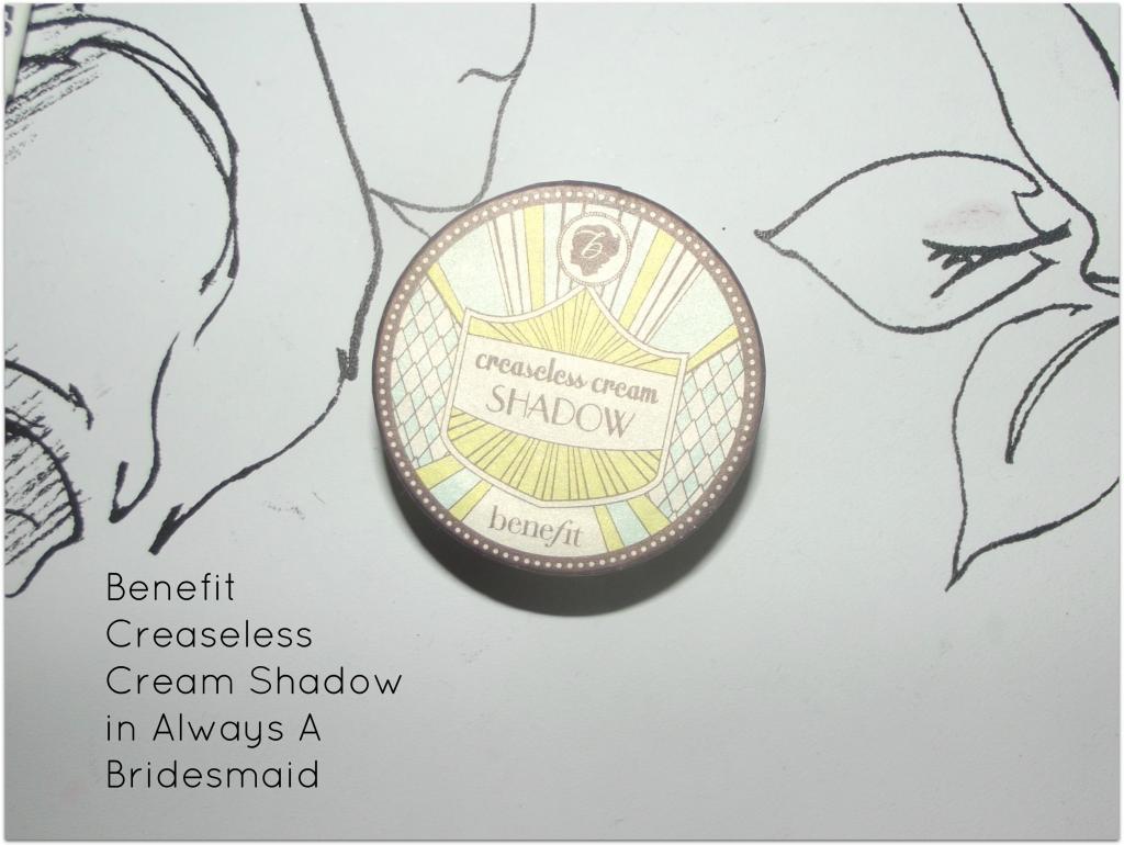 Benefit, Creaseless Cream Shadow, Always A Bridesmaid, 