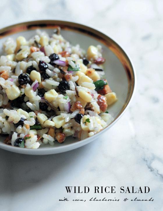 RECIPE Wild Rice Salad with Corn, Blueberries & Almonds