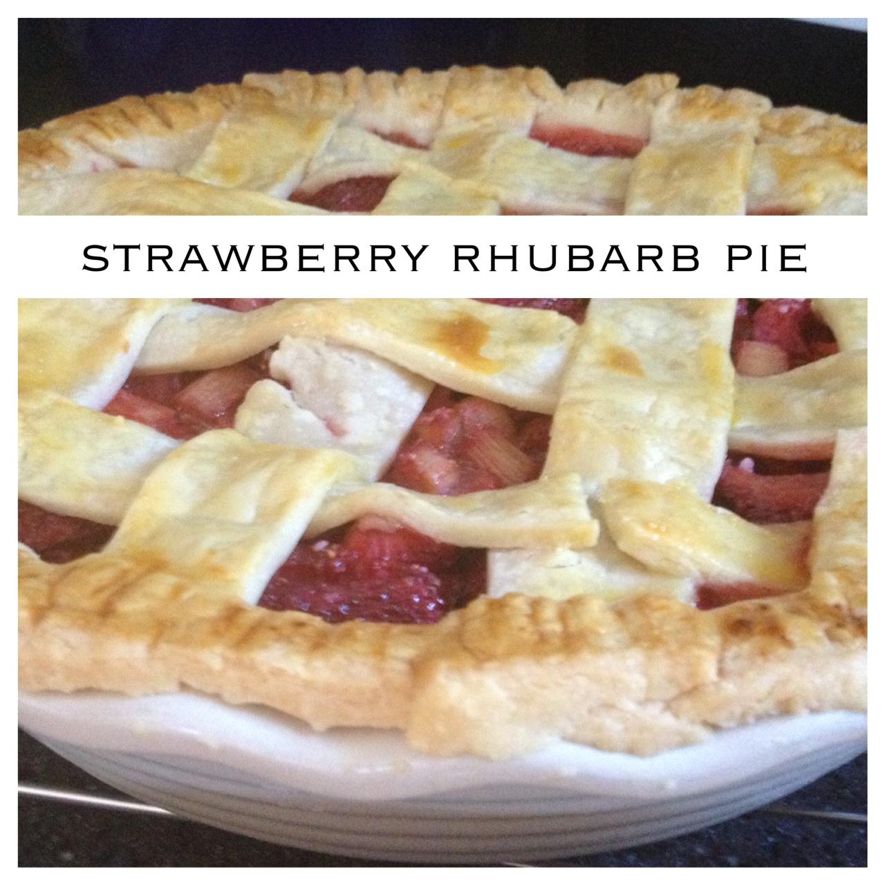 strawberry rhubarb pie