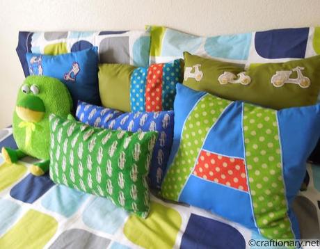 boy bedroom pillows