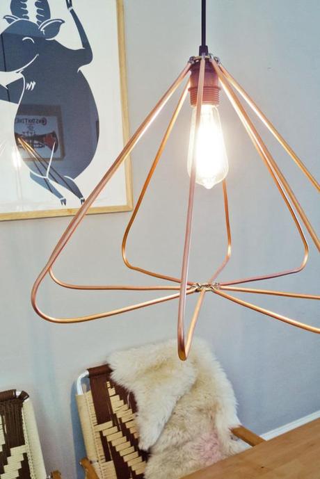 Make It Modern: DIY Copper Geometric Pendant Lamp in home furnishings  Category