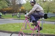 Pedal on Parliament 2 - tall pink bike