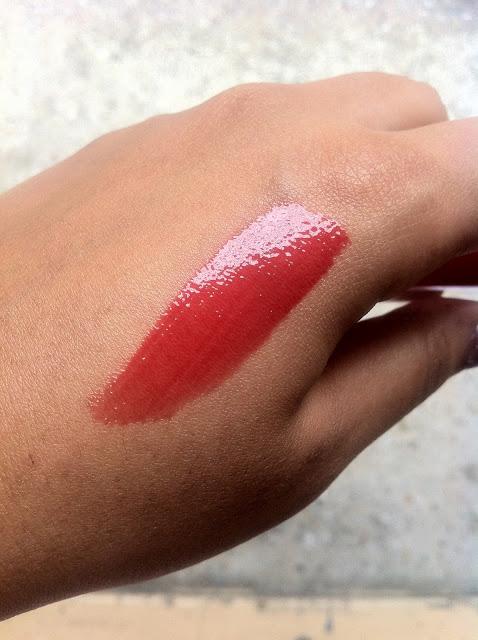 Maybelline Colorsensational High Shine Lip Gloss Gleaming Grenadine - Review, Swatch