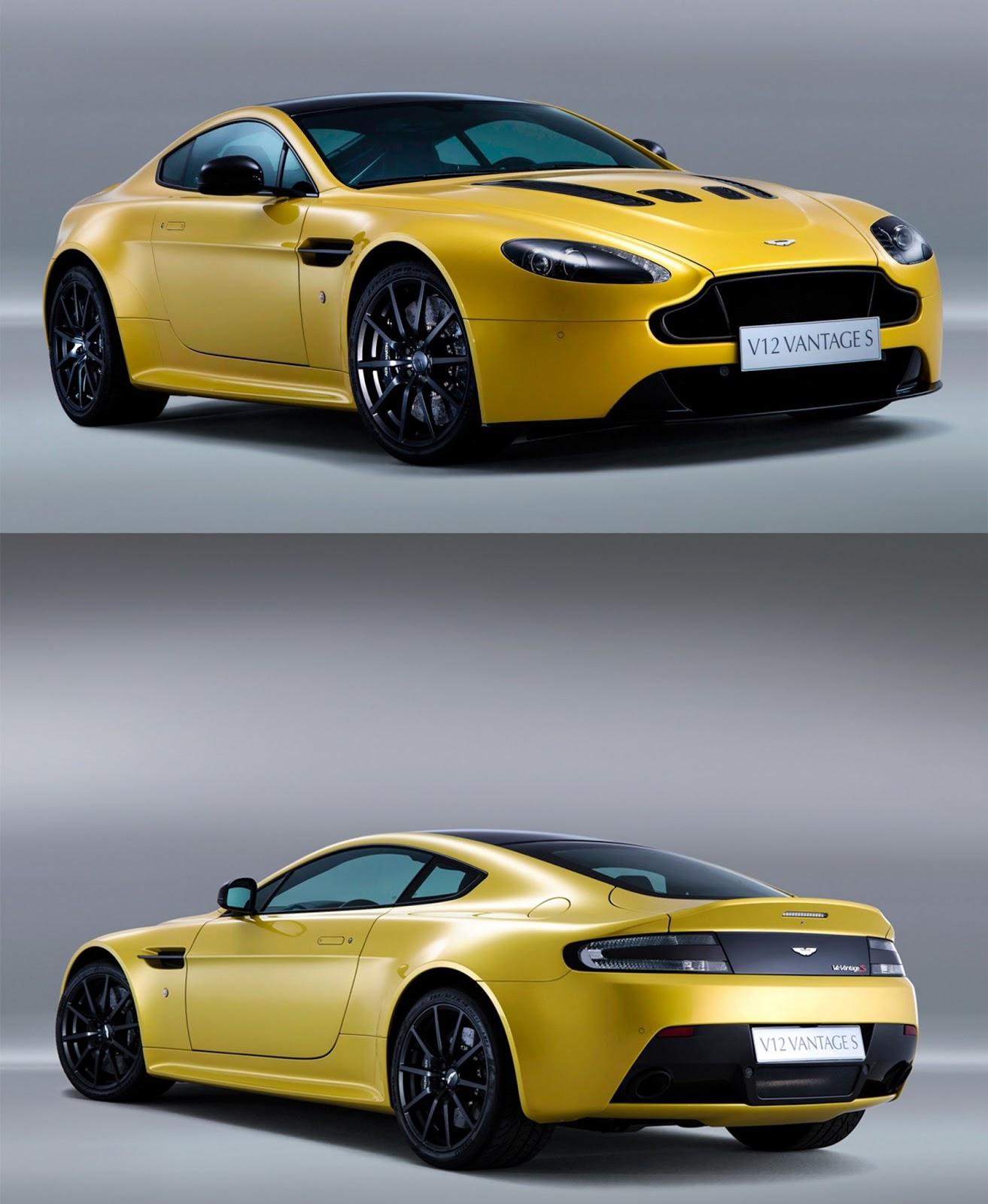 Aston Martin v12 Vantage S front and back