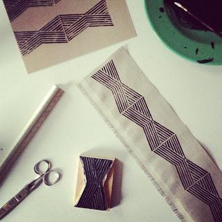 inspiration board | block printing