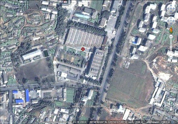 P'yo'ngso'ng Synthetic Leather Factory in P'yo'so'ng, South P'yo'ngan Province (Photo: Google image)