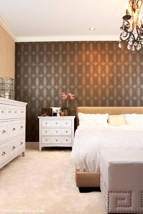 eclectic bedroom Decorating The Wall Behind Your Bedroom Headboard HomeSpirations