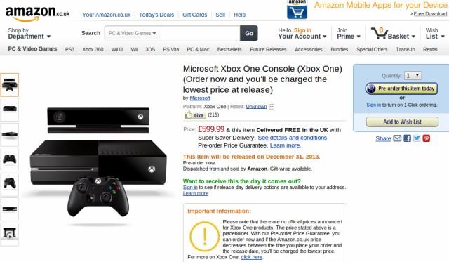 amazon-xbox-one-price