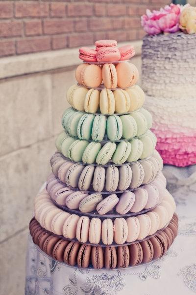 macaroon cake2 Non traditional Wedding Cakes 