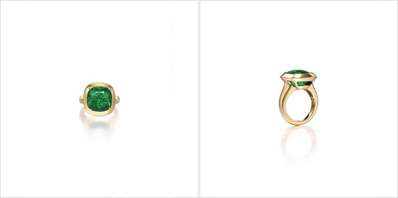 Angelina Jolie Emerald ring auction