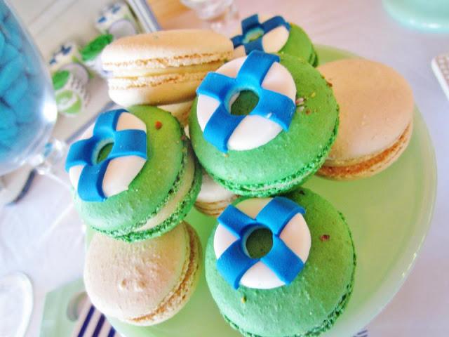 Chevron Blue and Green Nautical Themed Party by Cakes by Joanne Charmand