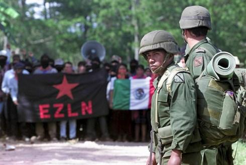  Mexico has gone public about military coordination with Israel in Chiapas, home to the Zapatistas liberation movement. (Omar Torres / AFP/Newscom) 