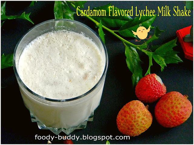 Lychee (Lichi) Milk Shake - Lichi Drink Recipe