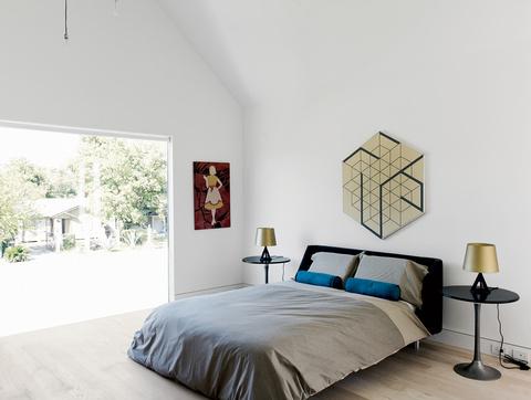 Barbara Hill designed bedroom in Texas.