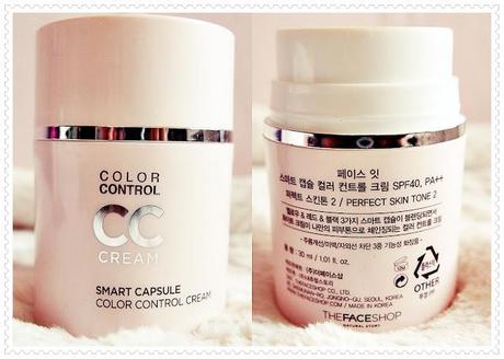 The Face Shop: Smart Capsule Color Control Cream Review