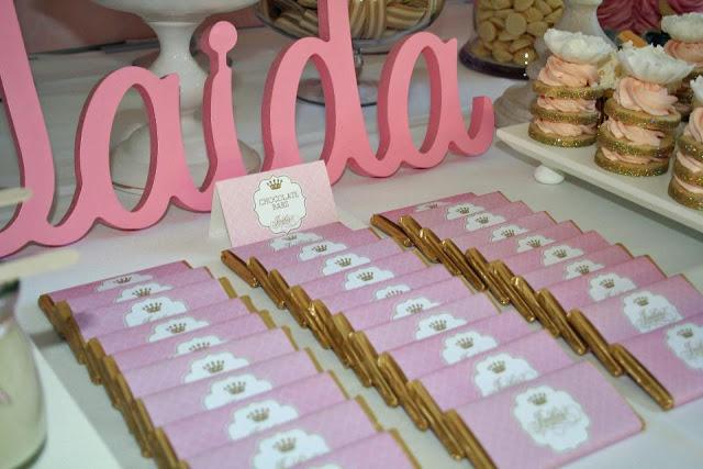 A  Gold and Pink Princess Themed Birthday by Beautique Events