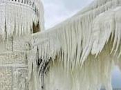 Frozen Lighthouses Lake Michigan