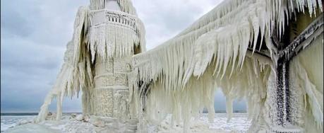 The Frozen Lighthouses of Lake Michigan