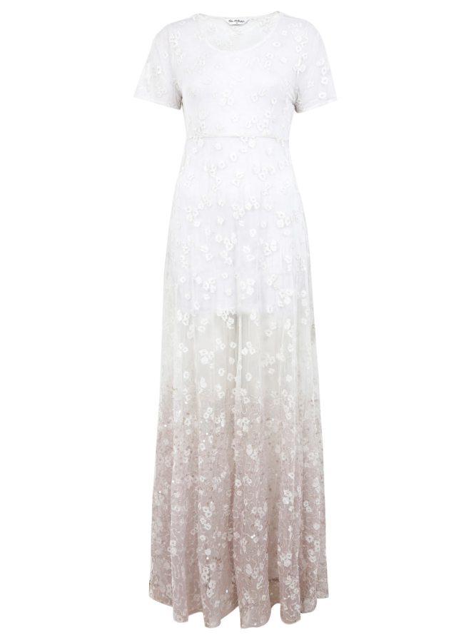 DESIGNED BY OMBRE EMBELLISHED MAXI DRESS