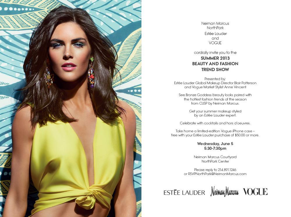 Neiman Marcus hosts Estee Lauder and Vogue on June 5