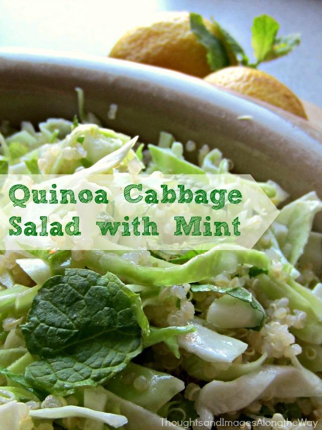 Quinoa Cabbage Salad with Mint