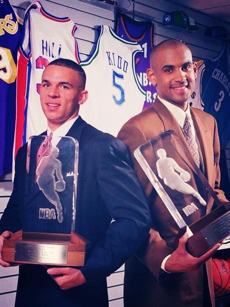 Rookie of The Year Jason Kidd and Grant Hill