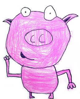 Cartoon Dancing Pig