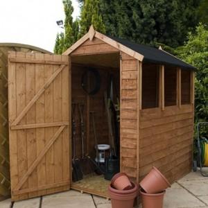 small wooden garden shed