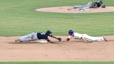 Even though the SS dropped the ball on this play, a runner needs to make sure it isn't even close.