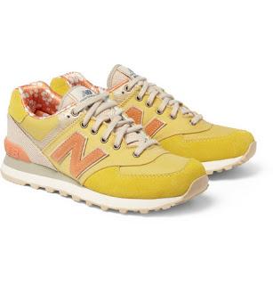 They Call Me Mellow Yellow: New Balance 574 Suede Sneakers - Paperblog