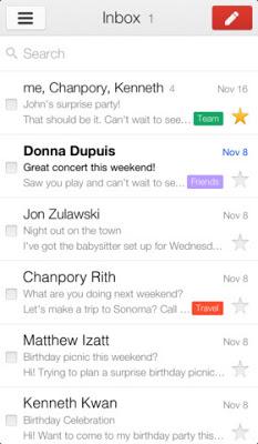 Gmail app for iOS updated, brings in improved notification and inbox features