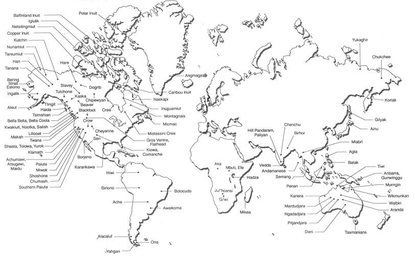 Hunter-Gatherers-World-Map