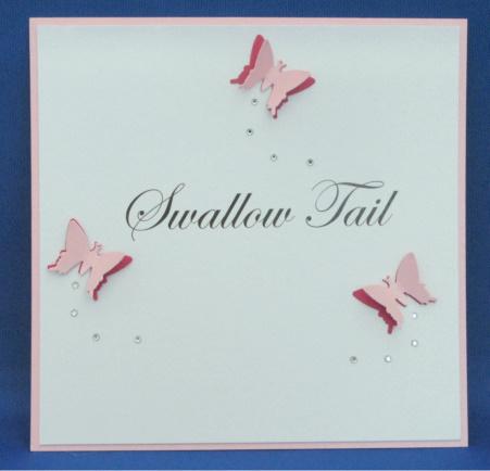 butterfly wedding table card