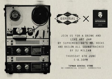 Supremebeing & Topman General Store Art Jam