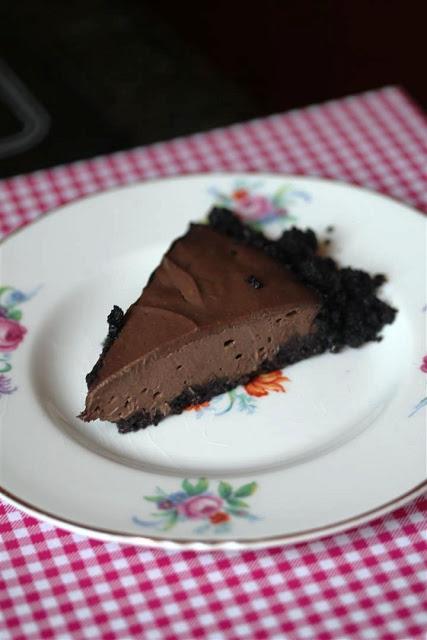 Vegan Peanut Butter Chocolate Oreo No-Bake Pie