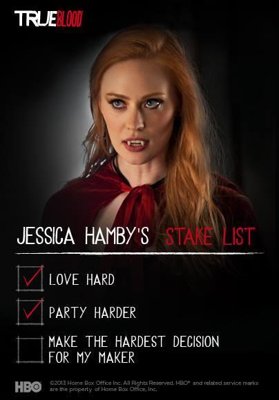 Jessica's Stake List in Season 6 of HBO's True Blood
