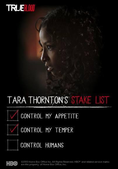 Tara's Stake List in Season 6 of HBO's True Blood