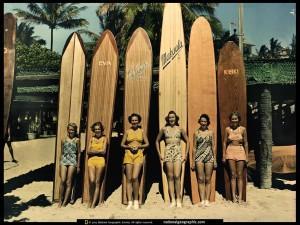 ladies surfing