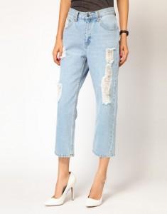 cropped mom jeans