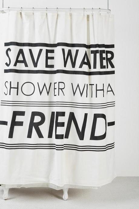 Save Water Shower Curtain