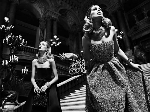 DARIA STROKOUS AND ISELIN STEIRO STAR IN DIOR FALL 2013 CAMPAIGN