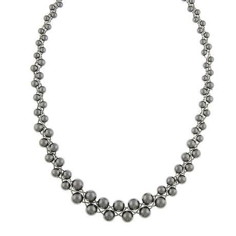 48613June Birthstone Necklace: Intricate Pearls
