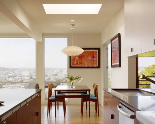 light and clean modern dining room