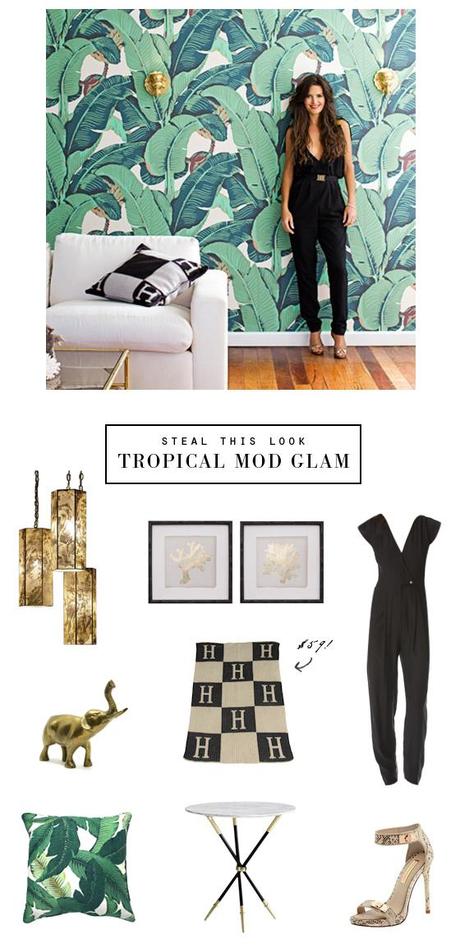 STEAL THIS LOOK Tropical Mod Glam