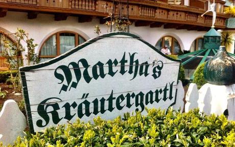 Martha's herb garden at the Alpenresort Schwarz.