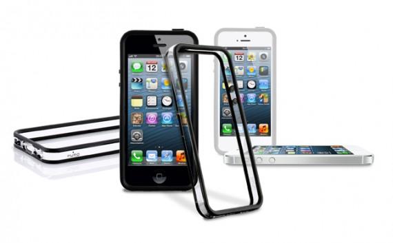 Transparent bumper cases for iPhone 5 by puro