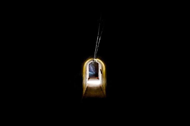 dark tunnel in fort nepean