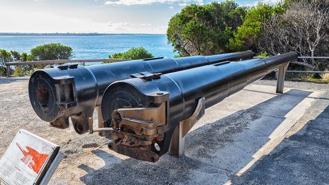 barrel 1489 and barrel 1317 which fired first allied shots of both wars at fort nepean