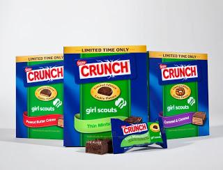 Your Favorite Girl Scout Cookies Are Now Nestle Crunch Candy Bars, Too!