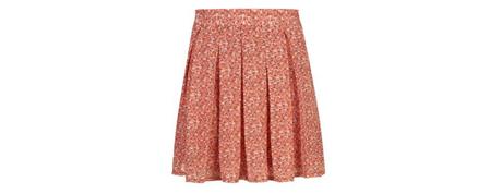 null (Multi Col) Cameo Rose Red Floral Pleated Skirt  | 284461899 | New Look